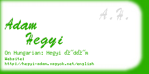 adam hegyi business card